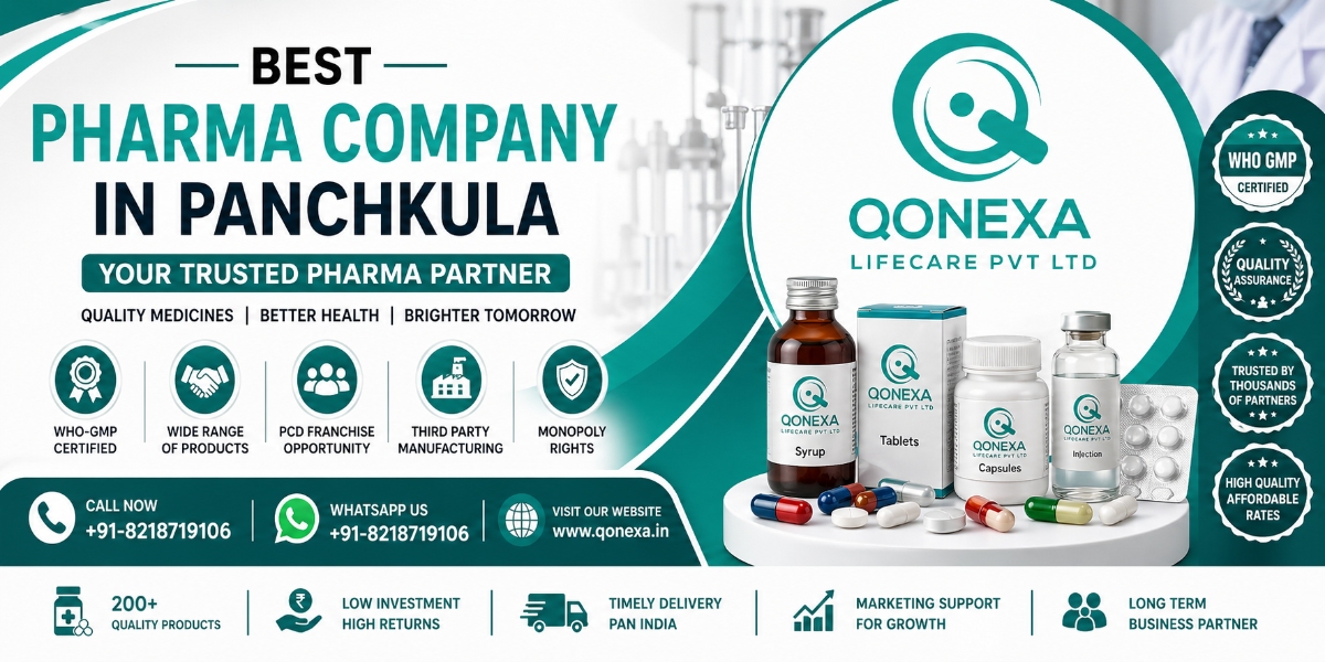 Best Pharma Company in Panchkula – Qonexa Lifecare Pvt Ltd offering PCD Pharma Franchise, Third Party Manufacturing and WHO-GMP certified products