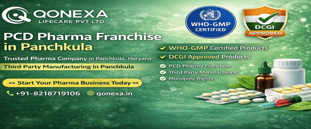 PCD Pharma Franchise in Panchkula Qonexa Lifecare WHO GMP DCGI Approved Pharma Company