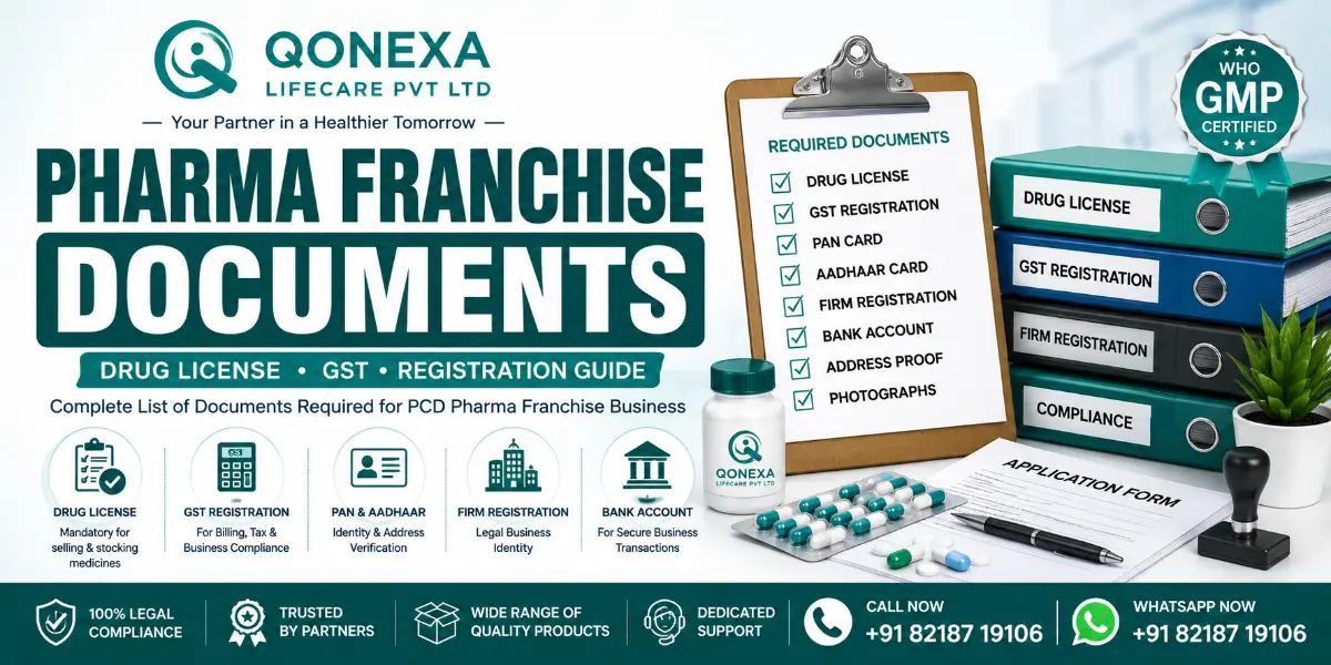 Pharma franchise documents and drug license requirements guide