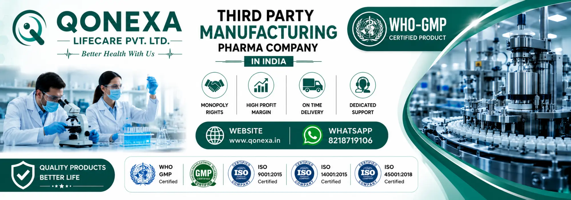 Qonexa PCD Pharma Franchise Banner