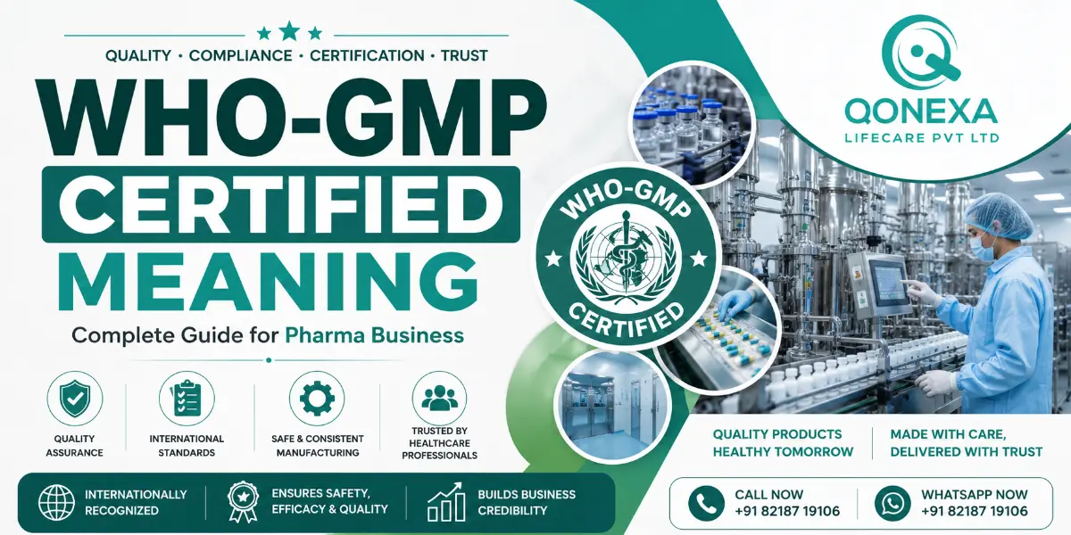 WHO GMP certified meaning explained for pharma companies