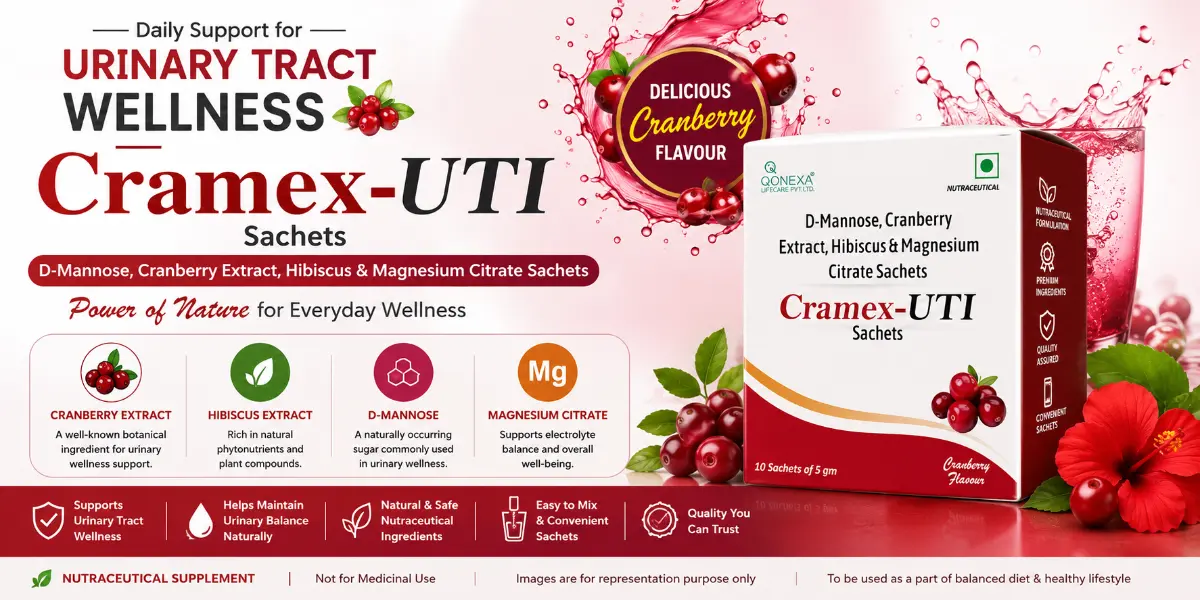 Cramex-UTI Sachets with D-Mannose Cranberry Extract Hibiscus and Magnesium Citrate