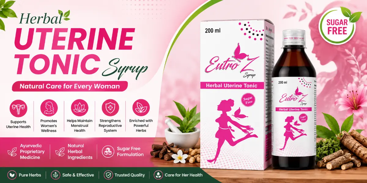 Herbal Uterine Tonic Syrup for Women's Reproductive Health and Uterine Wellness