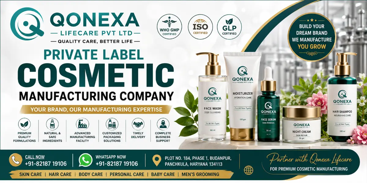 Private Label Cosmetic Manufacturing Company | Qonexa Lifecare Pvt Ltd