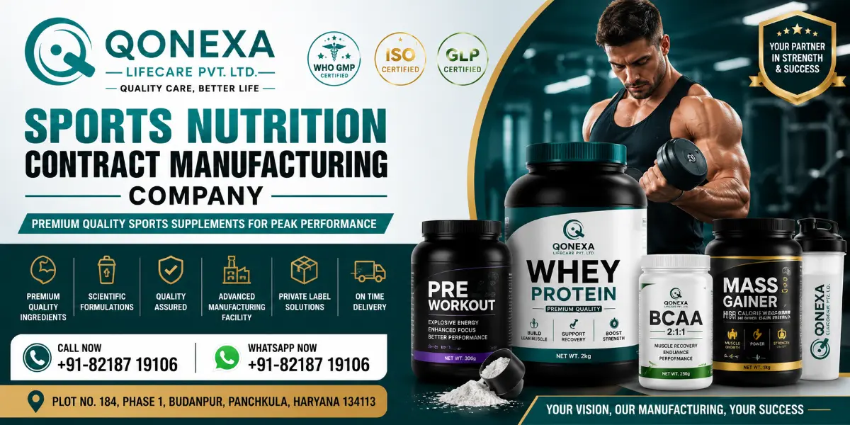 Sports Nutrition Contract Manufacturing Company - Qonexa Lifecare Pvt Ltd