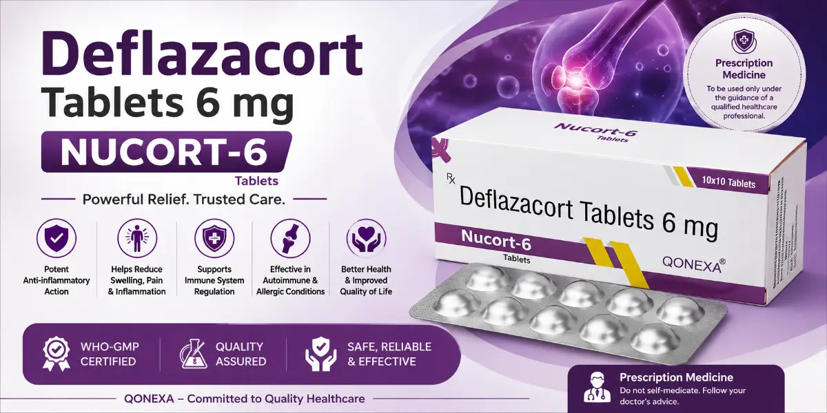 Deflazacort Tablets 6 mg Deflazacort 6 mg Tablets Nucort-6 Tablets Prescription Deflazacort Tablets Steroid Tablets Corticosteroid Tablets Qonexa Deflazacort Tablets Deflazacort Medicine Anti-inflammatory Tablets Deflazacort Tablets IP