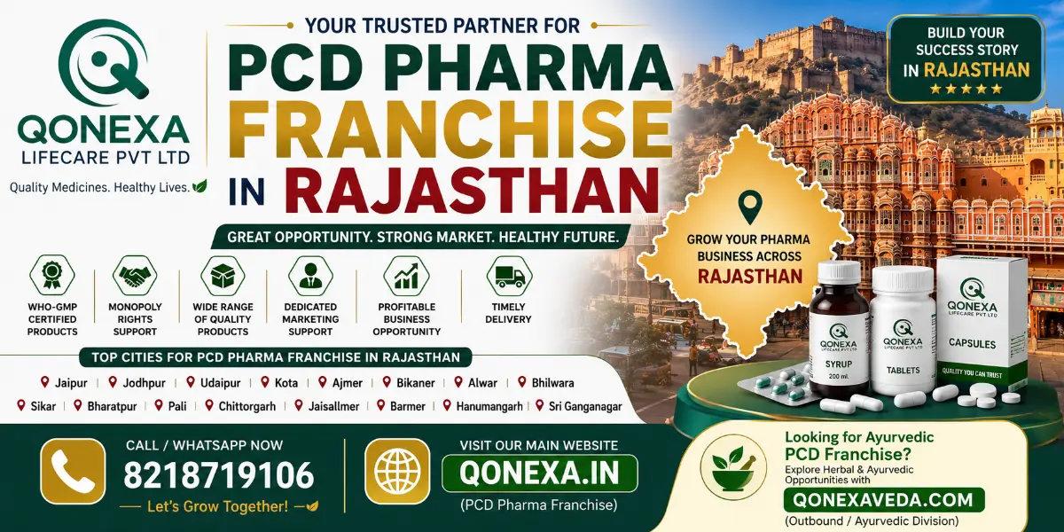 PCD Pharma Franchise in Rajasthan – Qonexa Lifecare