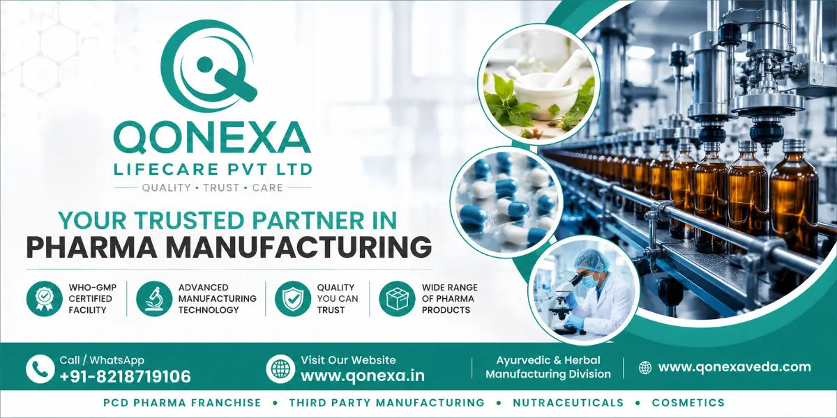 Pharma Contract Manufacturing Company in India - Qonexa Lifecare