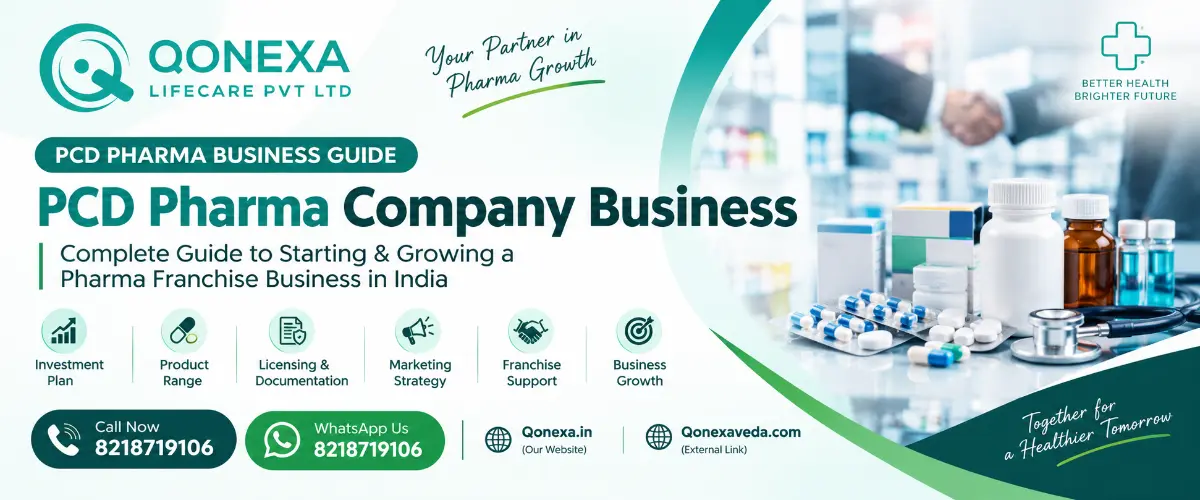PCD Pharma Company Business complete pharma franchise guide by QONEXA Lifecare