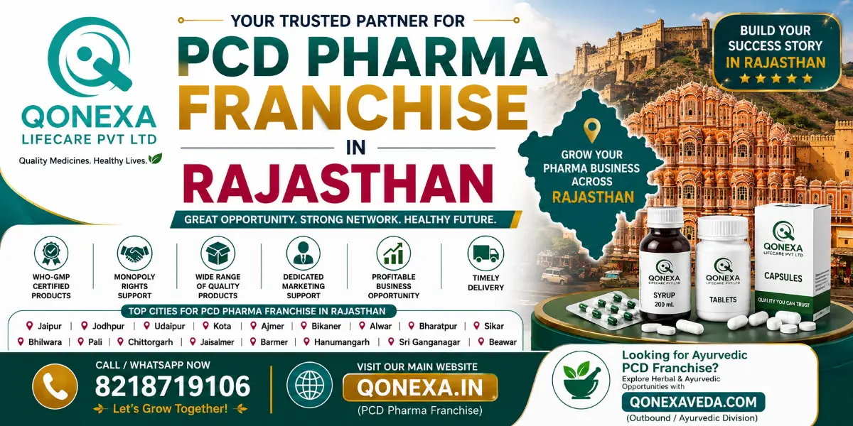 PCD Pharma Franchise in Rajasthan – Qonexa Lifecare