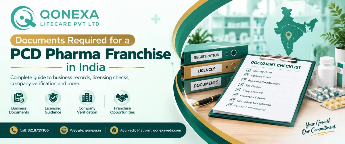 Documents required for a PCD pharma franchise in India